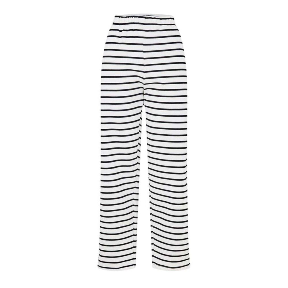 Pieces Womens/Ladies Sweatpants / White/Black